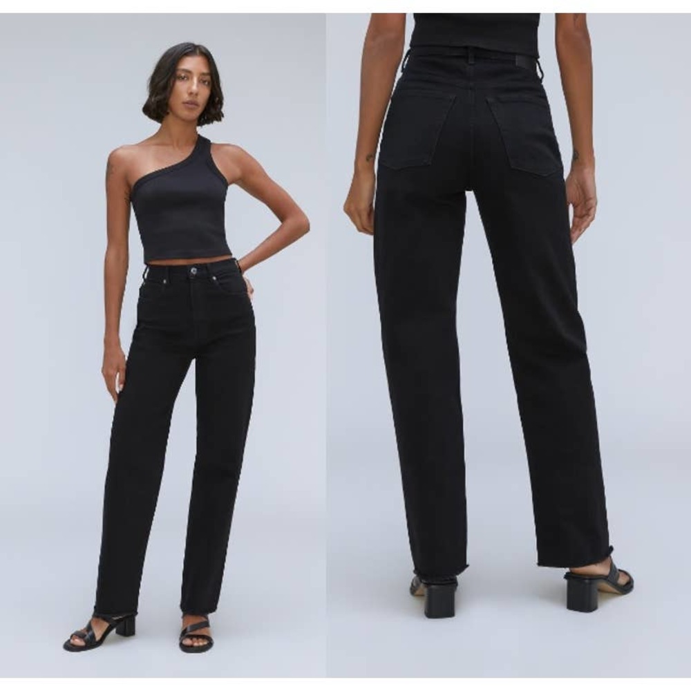 Everlane Women's Black Straight Leg Jeans